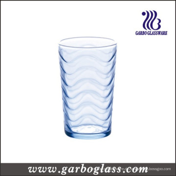 Blaue wellenförmige Glasschale (GB02B6808B)